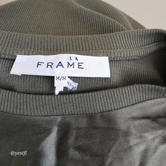 Frame silk satin top military M - Picture 6 of 7